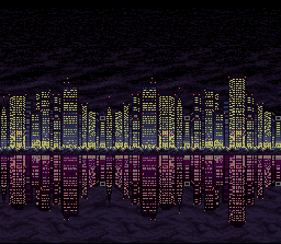 the city at night (where KITT drives)